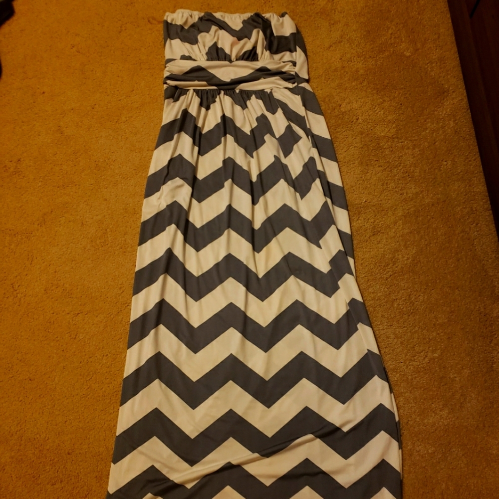 Chevron Maxi Dress